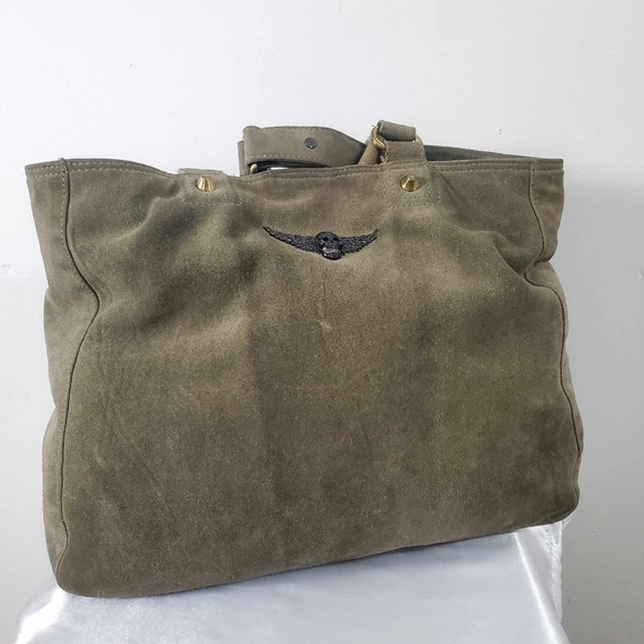 Zadig & Voltaire handbags T. Suede Khaki - Picture 1 of 16